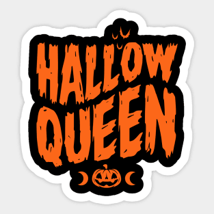 Hallow Queen - Pumpkin - Halloween - Graphic Sticker